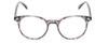 Front View of Ernest Hemingway H4908 Unisex Round Reading Glasses in Grey Crystal Marble 49 mm