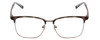 Front View of Ernest Hemingway H4904 Unisex Cateye Reading Glasses Grey Tortoise/GunMetal 55mm