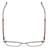Top View of Ernest Hemingway H4904 Unisex Cateye Reading Glasses Grey Tortoise/GunMetal 55mm