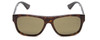 Front View of Gucci GG0341S Men's Designer Sunglasses in Dark Tortoise Havana/Black/Green 56mm