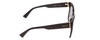 Side View of Gucci GG0459S Women's Cateye Designer Sunglasses Gloss Black/Gray Gradient  54mm