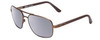 Profile View of REVO Freeman Unisex Aviator Full Rim Designer Sunglass Brown/Graphite Grey 58 mm