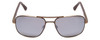 Front View of REVO Freeman Unisex Aviator Full Rim Designer Sunglass Brown/Graphite Grey 58 mm