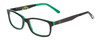 Profile View of Marvel KIDS AVE905ES Hulk Designer Unisex Reading Glasses in Black & Green 47 mm