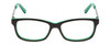 Front View of Marvel KIDS AVE905ES Hulk Designer Unisex Reading Glasses in Black & Green 47 mm
