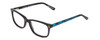 Profile View of Marvel KIDS SME2 Spiderman Graphic Designer Blue Light Blocking Eyeglasses in Black Blue Unisex Classic Full Rim Acetate 48 mm