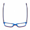 Top View of Marvel KIDS SME901 Spiderman Graphic Designer Bi-Focal Prescription Rx Eyeglasses in Navy Red White Blue Stripe Unisex Classic Full Rim Acetate 48 mm