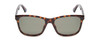 Front View of Gucci GG0746S Unisex Classic Sunglasses in Havana Tortoise Gold/Green Grey 57 mm