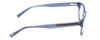 Side View of Jones New York J229 Designer Progressive Lens Blue Light Blocking Eyeglasses in Blue Ladies Oval Full Rim Acetate 48 mm