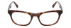 Front View of Jones New York J229 Women's Oval Reading Glasses Tortoise Havana Brown Gold 48mm