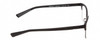 Side View of Costa Del Mar 3012-01 Designer Progressive Lens Blue Light Blocking Eyeglasses in Matte Black Grey Unisex Square Full Rim Stainless Steel 52 mm