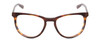 Front View of Costa Del Mar 2002-01 Unisex Cat Eye Reading Glasses Brown Tortoise Havana 53 mm