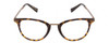 Front View of John Varvatos V372 Designer Reading Eye Glasses with Custom Cut Powered Lenses in Tortoise Havana Brown Gold Unisex Oval Full Rim Acetate 48 mm