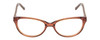 Front View of Lucky Brand D701 Unisex Full Rim Designer Reading Glasses in Brown Crystal 49 mm