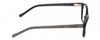 Side View of Lucky Brand D701 Designer Blue Light Blocking Eyeglasses in Gloss Black Ladies Oval Full Rim Acetate 49 mm