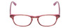 Front View of Jones New York J222 KIDS Designer Single Vision Prescription Rx Eyeglasses in Pink Crystal Marble Ladies Oval Full Rim Acetate 46 mm