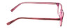 Side View of Jones New York J222 KIDS Designer Blue Light Blocking Eyeglasses in Pink Crystal Marble Ladies Oval Full Rim Acetate 46 mm