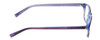 Side View of Jones New York J222 KID Girl Reading Glasses Purple Crystal Marble Tortoise 46mm