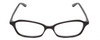Front View of Jones New York J220 Women's Cateye Full Rim Designer Reading Glasses Black 49 mm