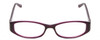 Front View of Jones New York J747 Womens Reading Glasses in Purple Marble Crystal Silver 53 mm