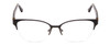 Front View of Lucky Brand D104 Unisex Oval Designer Reading Glasses Black & Tortoise Tips 54mm
