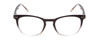 Front View of Prive Revaux Show Off Single Womens Reading Glasses in Black Clear Crystal 48 mm