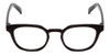 Front View of Book Club Cents No Ability Unisex Classic Designer Reading Glasses in Black 48mm