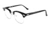 Shuron Designer Eyeglasses Ronsir in Ebony :: Custom Left & Right Lens