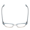 Top View of Book Club One Drew Over English Test .5-Rimless Reading Glasses Blue Silver 52mm