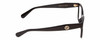 Side View of GUCCI GG0798O Designer Bi-Focal Prescription Rx Eyeglasses in Gloss Black Gold Ladies Cat Eye Full Rim Acetate 55 mm