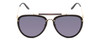 Front View of GUCCI GG0672S Unisex Aviator Sunglasses in Black Gold Tortoise Havana/Grey 58 mm