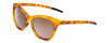 Profile View of Bolle PRIZE Womens Cateye Sunglasses in Matte Caramel Tortoise/Black/Brown 50 mm