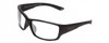 Profile View of Bolle KAYMAN Designer Blue Light Blocking Eyeglasses in Matte Black Mens Panthos Full Rim Acetate 60 mm