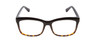 Front View of Kate Spade DOLLIE Designer Progressive Lens Prescription Rx Eyeglasses in Black Amber Tortoise Havana Ladies Cat Eye Full Rim Acetate 53 mm