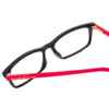 Close Up View of Kate Spade JODIE 2 Womens Rectangle Designer Reading Glasses Black/Mulberry 50mm