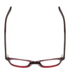 Top View of Kate Spade REBECCA 2 Womens Cateye Reading Glasses Burgundy Crystal & White 49mm