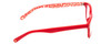 Side View of Kate Spade REBECCA 2 Womens Cateye Reading Glasses in Red & Pink W/ Hearts 49 mm