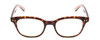 Front View of Kate Spade REBECCA 2 Womens Cateye Reading Glasses in Tortoise Havana/Peach 49mm
