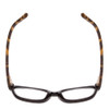 Top View of Kate Spade TABBY/O Lady Cateye Reading Glasses Black/Amber Crystal Tortoise 50mm