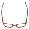 Top View of Kate Spade TABBY/O Cateye Reading Glasses in Beige Crystal & Brown Tortoise 50mm