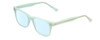 Profile View of Prive Revaux Expert Designer Blue Light Blocking Eyeglasses in Mint Green Crystal Unisex Rectangle Full Rim Acetate 50 mm