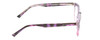 Side View of Prive Revaux Show Off Single Designer Progressive Lens Blue Light Blocking Eyeglasses in Black Purple Tortoise Blush Pink Crystal Fade Ladies Round Full Rim Acetate 48 mm