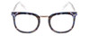 Front View of Prive Revaux Alchemist Designer Reading Eye Glasses with Custom Cut Powered Lenses in Ocean Blue Tortoise Havana/Crystal Unisex Square Full Rim Acetate 50 mm