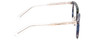 Side View of Prive Revaux Alchemist Designer Blue Light Blocking Eyeglasses in Ocean Blue Tortoise Havana/Crystal Unisex Square Full Rim Acetate 50 mm
