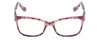 Front View of Prive Revaux Julie Designer Reading Eye Glasses with Custom Cut Powered Lenses in Blush/Amethyst Pink Purple Marble Ladies Cateye Full Rim Acetate 50 mm