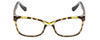 Front View of Prive Revaux Julie Womens Cateye Reading Glasses Olive Hunter Green Marble 50 mm