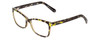 Profile View of Prive Revaux Julie Designer Blue Light Blocking Eyeglasses in Olive Hunter Green Marble Ladies Cateye Full Rim Acetate 50 mm