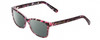 Profile View of Prive Revaux Julie Designer Polarized Reading Sunglasses with Custom Cut Powered Smoke Grey Lenses in Midnight Plum Purple Tortoise Havana Ladies Cateye Full Rim Acetate 50 mm