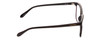 Side View of Prive Revaux Lolita Designer Progressive Lens Blue Light Blocking Eyeglasses in Gloss Caviar Black/Rose Gold Ladies Cateye Full Rim Acetate 51 mm