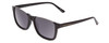 Profile View of Prive Revaux Cadiz Unisex Sunglasses in Caviar Black Gunmetal/Polarize Grey 53mm